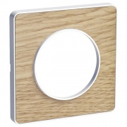 Рамка Odace 1 пост Ольха (белая вставка)