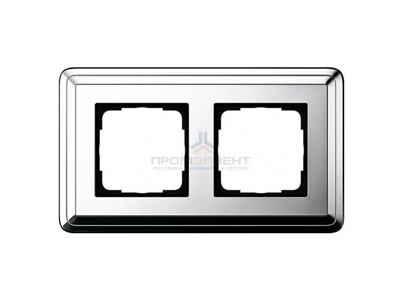 Рамка 2-ая Gira ClassiX Хром/Хром