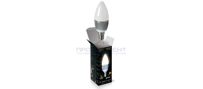 Лампа Gauss LED Candle 6W E14 2700K 1/10/100