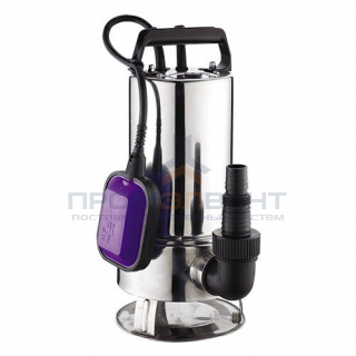 Насос фекальный Termica DW 1100 inox - 1,1 кВт (однофазный, Hmax 10,5 м, Qmax 16,5 м³/ч, кабель 10м)