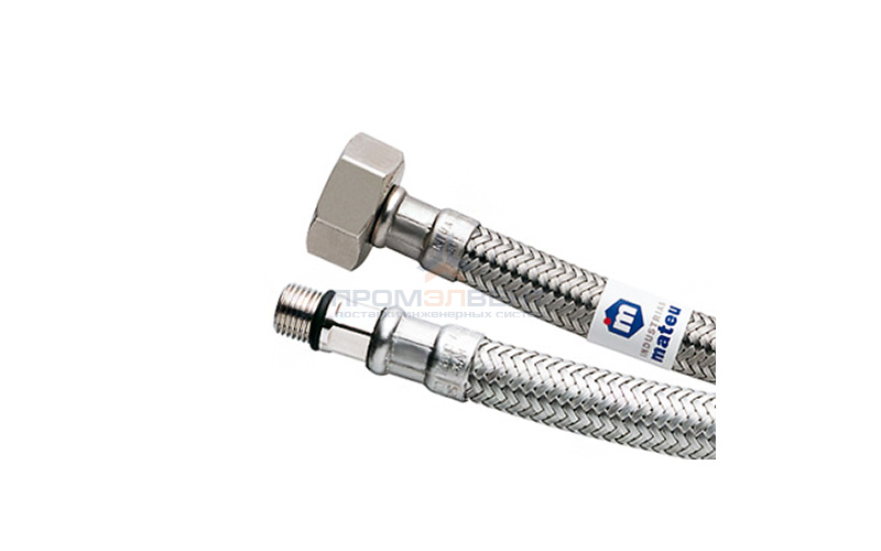 Подводка под смеситель гибкая Mateu GRIFERIA (Штуцер/Гайка) - М8-1-17 x 1/2