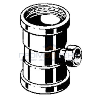 Тройник Viega d88,9х3/4"х88,9 под пресс, Profipress XL c SC-Contur, ВР, медь
