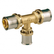 Тройник переходной Giacomini RM151 - 20x2.0 x 26x3.0 x 20x2.0 (прессовой, для металлопластик.труб)