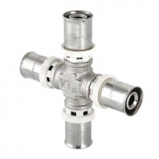 Крестовина редукционная VALTEC VTm.241 - 20 x 16 (прессовая, для металлопластиковых труб)