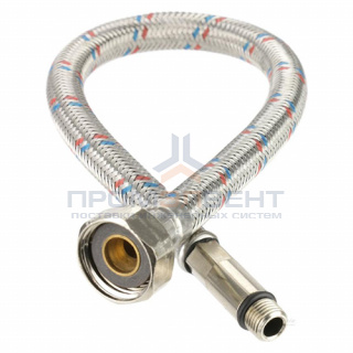 Подводка под смеситель гибкая Industrias Mateu (Штуцер/Гайка) - М10-1-35 x 1/2" (длина 1500 мм)