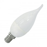 Лампа светодиодная свеча на ветру FL-LED CA37 5,5W 2700К 220V E14 37х113 510Лм теплый свет