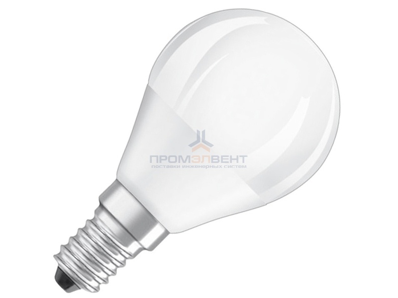 Лампа светодиодная шарик Osram P CL P DIM 5,3W (40W) 827 FR 230V E14 470lm D43x89mm