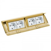 Лючок Legrand 8 (2х4) модулей латунь