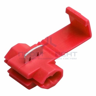 Соединитель + ответвитель KW-3 0,5-1,0мм2 с врезным контактом красный (100шт)