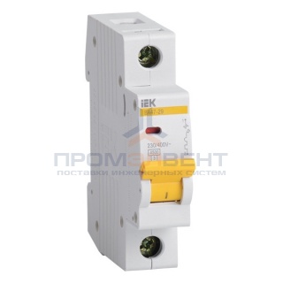 Автоматический выключатель ВА47-29 1Р 10А 4,5кА характеристика В ИЭК (автомат)