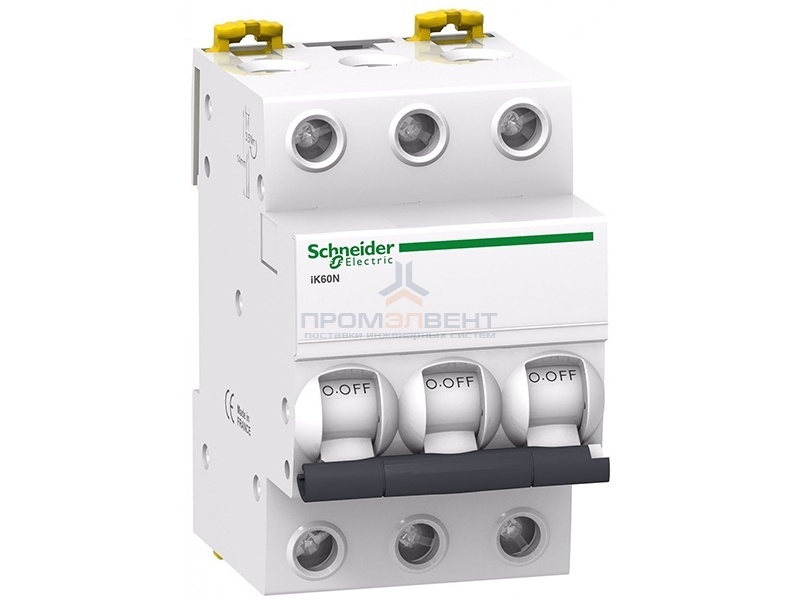 Автоматический выключатель Schneider Electric Acti 9 iK60 3П 25A 6кА C (автомат)