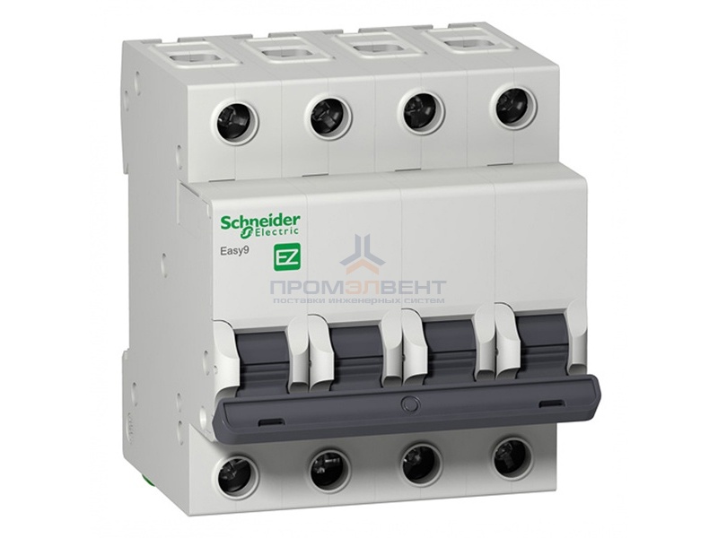 Автоматический выключатель Schneider Electric EASY 9 4П 25А B 4,5кА 400В (автомат)