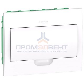 Бокс встраиваемый Schneider Electric Easy9 на 12 модулей с белой дверью с клемниками N+PE