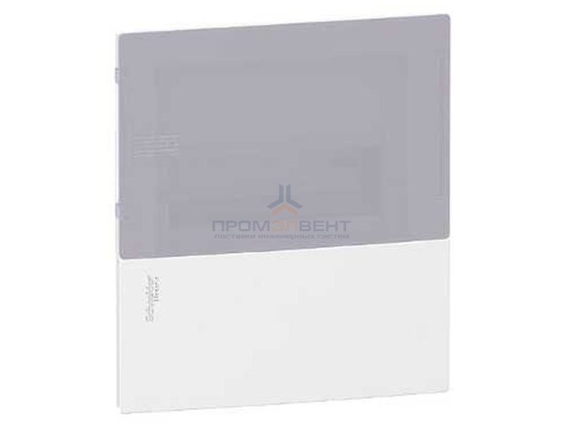 Бокс встраиваемый Schneider Electric Mini Pragma 8 модулей с дымчатой дверью с клемниками N+PE