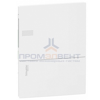 Бокс встраиваемый Schneider Electric Mini Pragma 6 модулей с белой дверью с клемниками N+PE