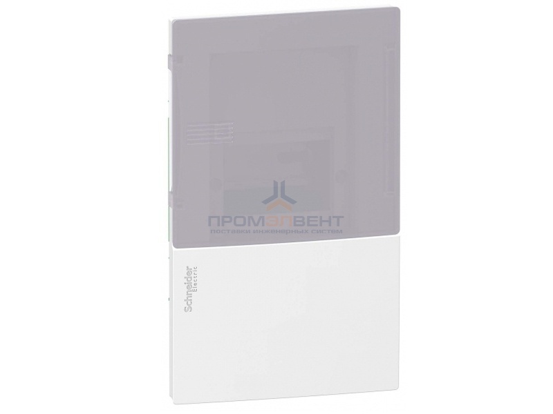 Бокс встраиваемый Schneider Electric Mini Pragma 4 модуля с дымчатой дверью с клемниками N+PE