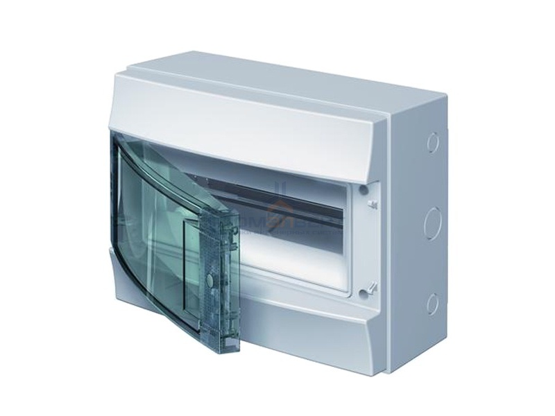 Влагозащищенный настенный бокс ABB Mistral65 12М прозрачная дверь без клеммного блока