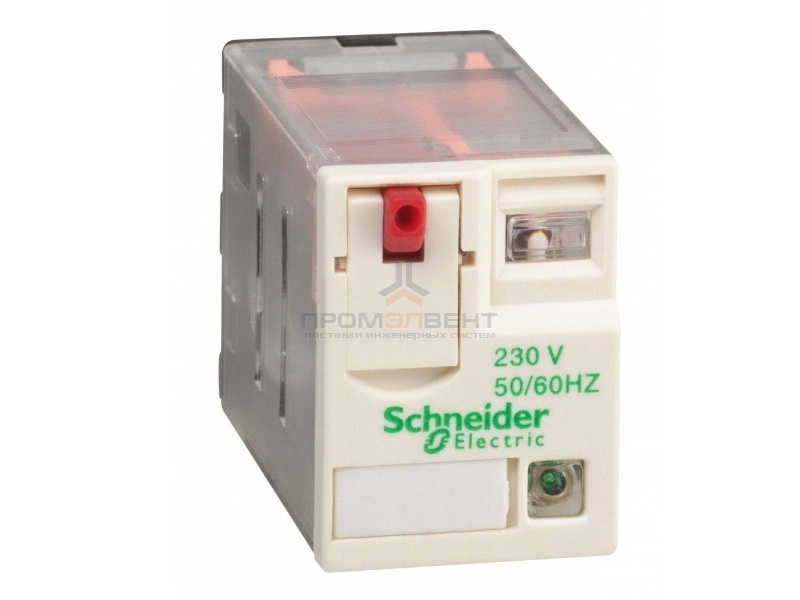 Миниатюрное реле Schneider Electric Zelio Relay  RXM 4 контакта, светодиод 230В AC 3A